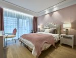 大平层房子卧室粉色墙面装修装饰效果图