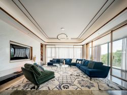 大平层豪宅客厅沙发装饰摆放图片