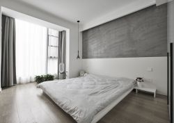 现代简约风格卧室地台床装饰设计图片
