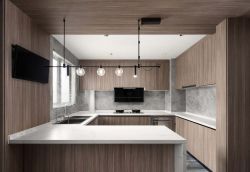 2022现代简约风格家庭厨房装修效果图