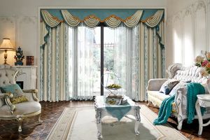 [深圳美颂雅庭装饰]窗帘水波幔制作方法 家具和窗帘怎么搭配