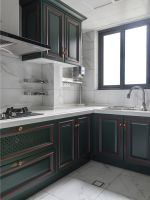 美式轻奢风格厨房橱柜装修设计图片