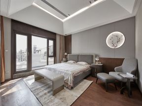 卧室现代中式装修效果图 卧室现代中式 新中式卧室装修效果