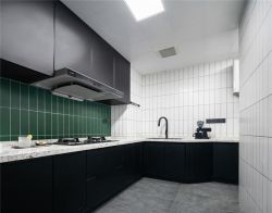 110平方三室两厅厨房整体设计装修效果图