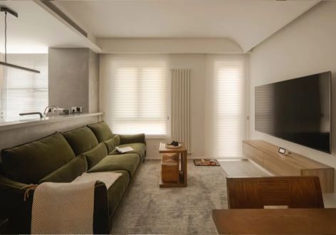 观澜国际98平中式风格三居室装修案例