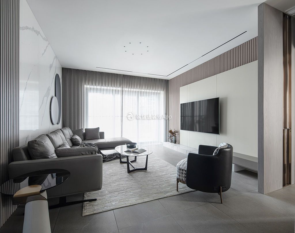 160平米四室两厅客厅现代风格设计效果图