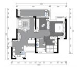 花语原乡106平米现代简约风格三室两厅装修案例