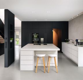 2022联排别墅敞开式厨房装修设计效果图-每日推荐