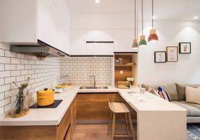 厨房餐厅一体装修设计效果图大全2021图片