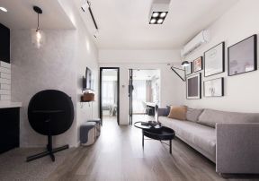 2023单身公寓客厅简约风格装修图片