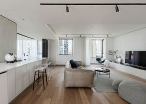200平米房子客厅实木地板装修效果图