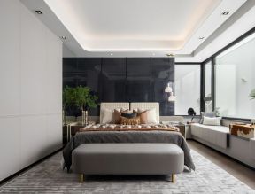卧室床尾凳效果图 家庭卧室设计图 家庭卧室装修设计
