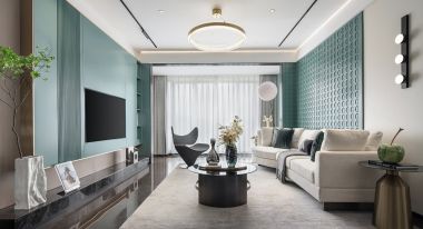 恒大御景湾130㎡三居室现代风格装修案例