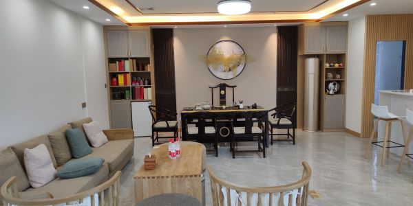 林安国际茶室禅意风格70㎡设计方案