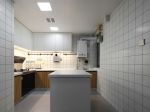 3室2厅2卫小户型厨房吧台设计装修图