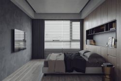 2022卧室床头壁柜装修设计图片