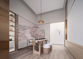 新中式茶室设计图片 家庭茶室装修