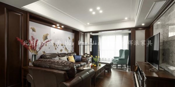 美式家具-长沙运达美式风格180㎡设计方案
