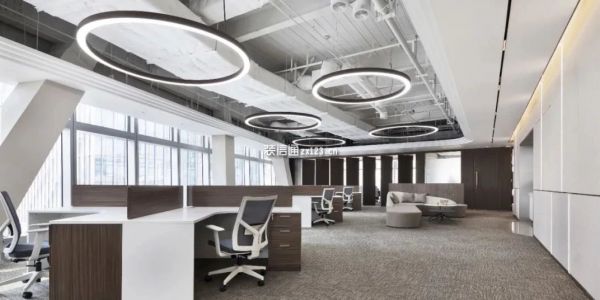 办公场所新中式风格1100㎡设计方案