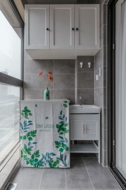 家庭生活阳台洗衣区装修设计图片