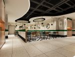 郑州时尚牛排自助餐厅现代风格300平米装修案例