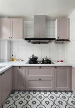 北欧风格样板间厨房橱柜颜色装饰效果图