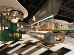 郑州时尚牛排自助餐厅现代风格300平米装修案例