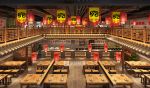 郑州中餐厅400平米中式风格装修案例