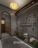 郑州中餐厅400平米中式风格装修案例