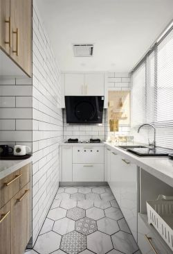 北欧风格样板间厨房地砖装饰图片