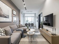 北欧风格客厅家具沙发装潢效果图