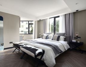 现代简约卧室家装 现代简约卧室设计效果图 现代简约卧室效果图