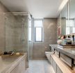 现代风格家庭卫浴间整体设计效果图