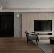 现代风格客厅嵌入式电视墙设计实景图