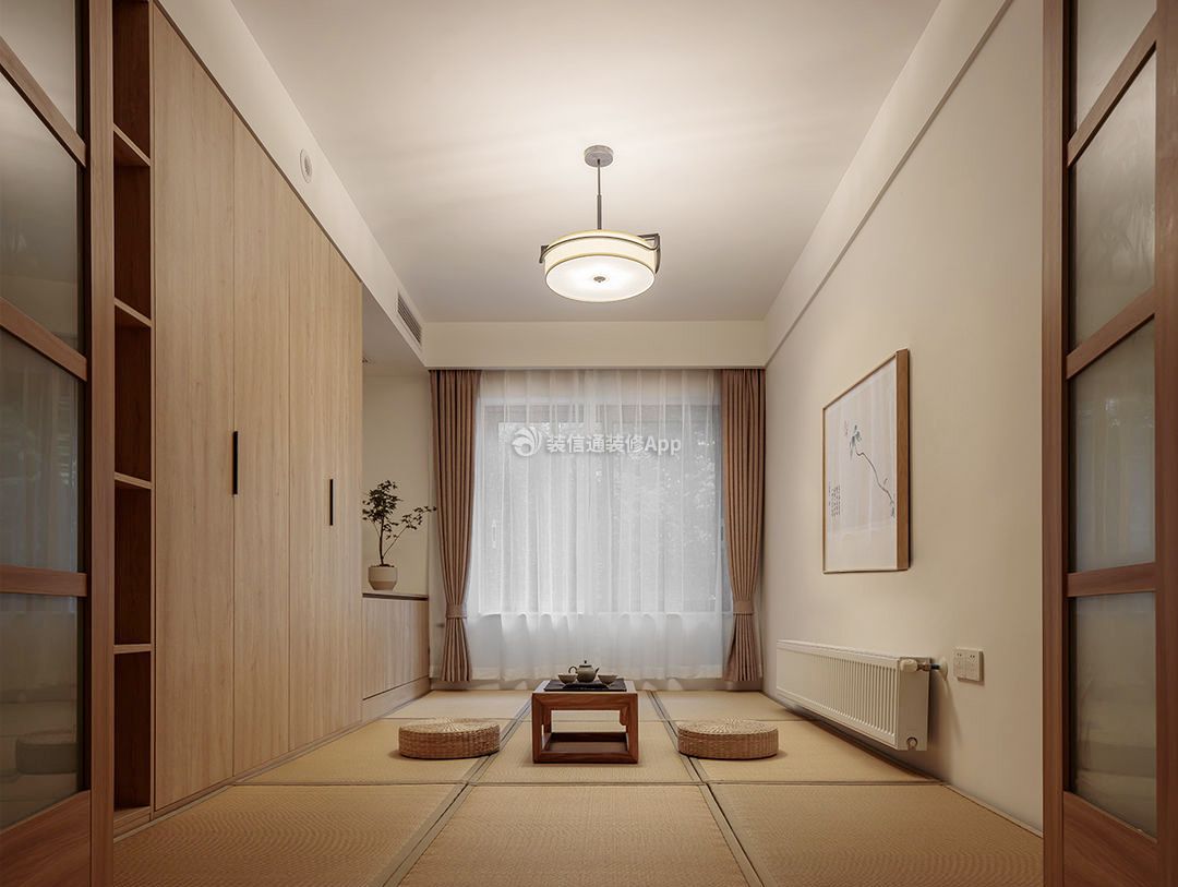 日式风格房间榻榻米设计装修图片