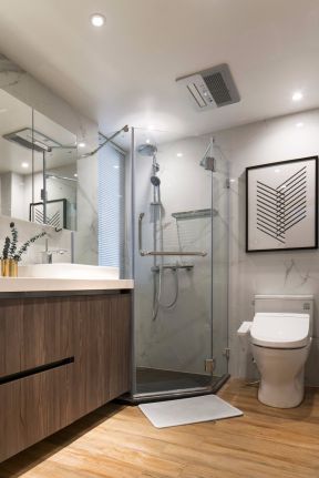 现代风格卫生间淋浴房隔断设计图
