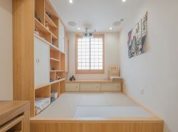日式风格卧室榻榻米床装修设计图片