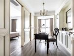 西安万达天樾190平四居室装修效果，暖色调的美式风格很温馨
