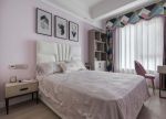 105平米家庭卧室床头装饰画图片
