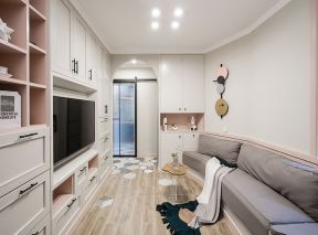 北欧风格小两居客厅沙发装饰设计图