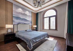 新中式风格家庭卧室设计效果图
