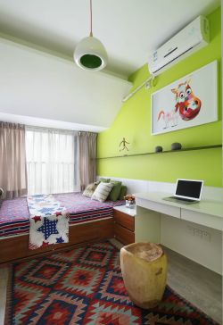 小卧室床头墙面漆装饰设计效果图