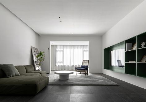 三江国际城132平米现代风格三居装修案例