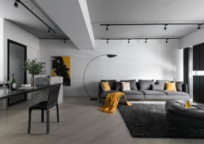 极简风格客厅沙发装修设计效果图