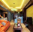 东南亚风格客厅茶几装饰设计效果图