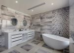 现代风格家装浴室墙面瓷砖设计图