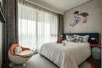 现代风格卧室软装窗帘图片
