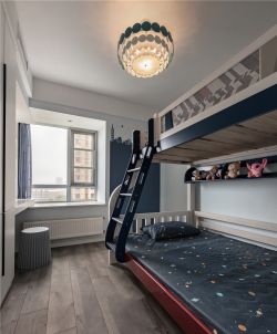 欧式风格儿童房上下床装修设计图