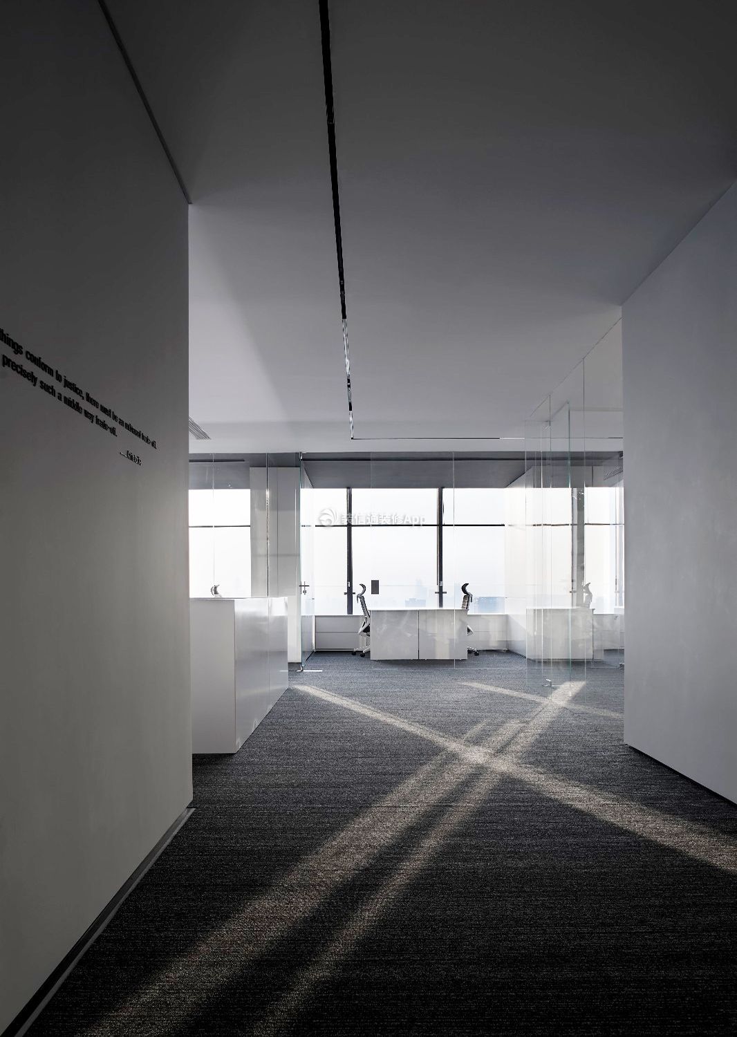 现代风格办公室地毯装饰效果图