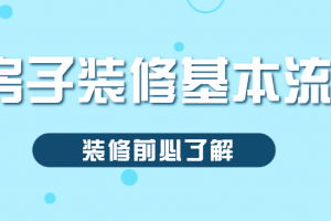 房子装修基本流程(装修前必了解)